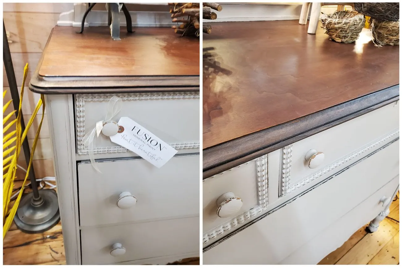 Dresser Makeover With Fusion Mineral Paint - ORC Week 3 - A Heart