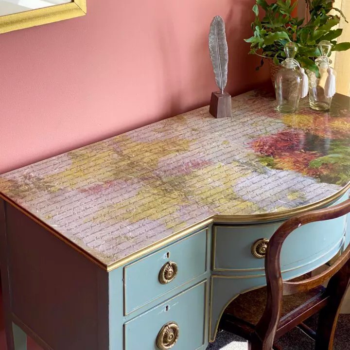 How Do You Decoupage a Desk? | A Place Called Home GA